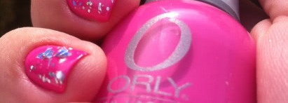 Orly Nail Lacquer Basket Case 40234 в обнимку с El Corazon Art Top Coat Fireworks 421/8