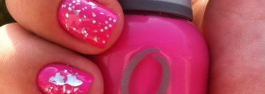 Orly Nail Lacquer Basket Case 40234 в обнимку с El Corazon Art Top Coat Fireworks 421/8