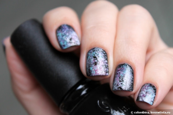 Galaxy Nails. Инструкция в картинках