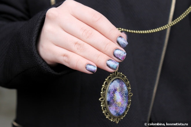 Galaxy Nails. Инструкция в картинках