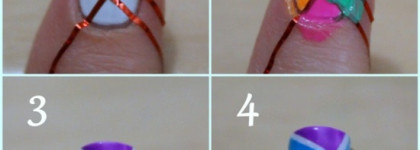 Витражный неоновый дизайн