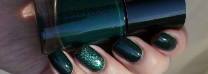 Зеленое "стекло" с декором