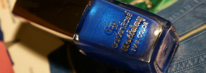 Синий "песок" Golden Rose Holiday #61 и стемпинг