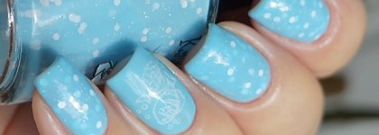 Kaleidoscope №04 "Модница на пляже" и стемпинг с плиткой Sunny Apple SA-02