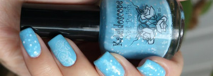 Kaleidoscope №04 "Модница на пляже" и стемпинг с плиткой Sunny Apple SA-02