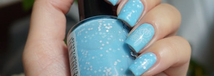 Kaleidoscope №04 "Модница на пляже" и стемпинг с плиткой Sunny Apple SA-02