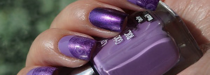 Фиолетово-ажурный маникюр