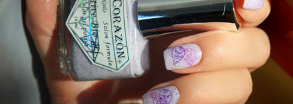 "Йогурт" с мороженым: El Corazon Blueberry Yogurt и стемпинг с плиткой Sunny Apple SA-01