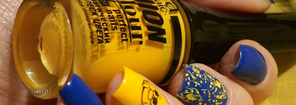 Веселый маникюр на День Смеха с помощью стемпинга