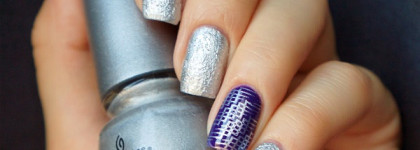 Необычный и невероятный China Glaze Crinkled Chrome Aluminate и стемпинг с Sunny Apple SA-26