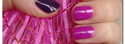 Мой первый двухцветный маникюр с лаками El Corazon "Sharm &Beauty" № 853, 854