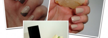 Avon Speeddry+ nail enamel “Street beige” и дизайн с лаком Nogotok Gel effect 3D #22