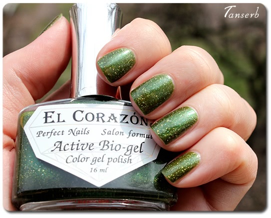 El Corazon Active Bio-gel Color Gel Polish Gemstones: Emerald №423/468