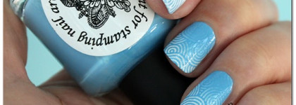 Голубая краска для стемпинга El Corazon art st-03 blue + stamping