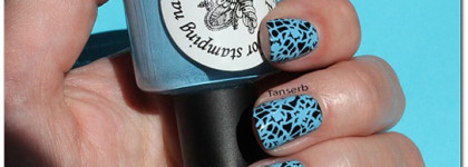 Голубая краска для стемпинга El Corazon art st-03 blue + stamping