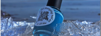 Голубая краска для стемпинга El Corazon art st-03 blue + stamping