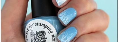 Голубая краска для стемпинга El Corazon art st-03 blue + stamping