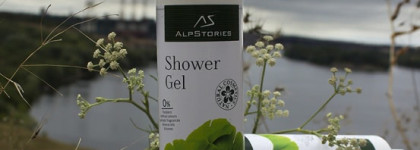 Экзотический Гинкго для эластичности кожи: AlpStories Shower gel Ginkgo & Body milk Ginkgo