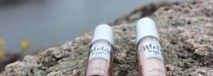 Luxvisage liquid eyeshadow Metal Hype жидкие тени в оттенках 01 и 04. Оттенок №01 в качестве хайлайтера