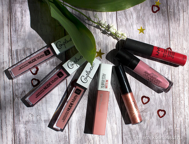 Моя коллекция бюджетных жидких помад: Relouis, Maybelline, Golden Rose, Kiko, Nyx, Victoria Secret, Luxvisage