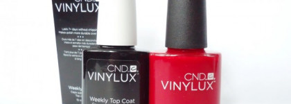 CND Vinylux 158 Wildfire и Weekly Top Coat