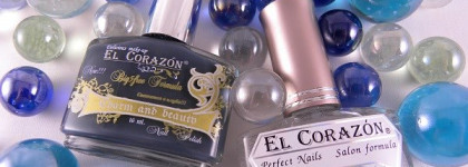El Corazon Art Top Coat №421/1 Silver holographic и №421/8 Top fireworks