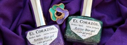 Двухцветный маникюр с El Corazon — Fenechka №423/136 и №423/140