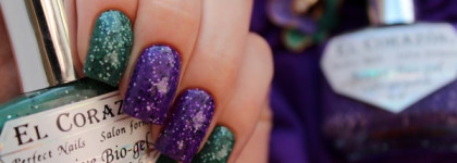 Двухцветный маникюр с El Corazon — Fenechka №423/136 и №423/140