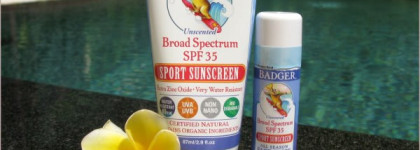 С Барсуками в отпуск - Badger Sport Sunscreen Cream and Face Stick