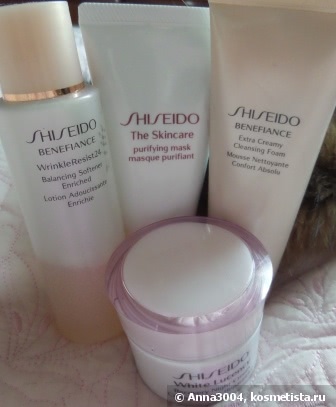 Уход за кожей лица с Shiseido