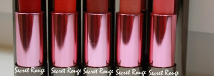 Faberlic Secret Rouge 4409 (королевский красный), 4230 (королевский нектар),4196 (классика роскоши),4200 (персиковая нега),4199(розовая мечта)