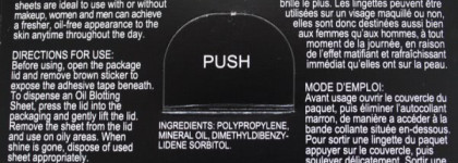 Промокашки: Inglot Oil blotting sheets (промокательные салфетки для масла)