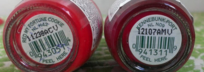 Маникюр цвета лета с OPI Kennebunk-Port NL90 и OPI Red My Fortune Cookie NL42