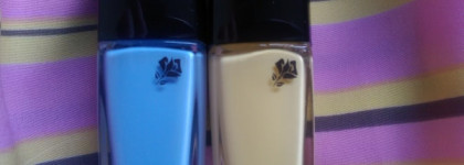 Море, солнце, девушка, Lancome... Lancome Vernis in Love #153 Blue Ciel Parisien и Lancome Vernis in Love #149 Jaune Grands Boulevards