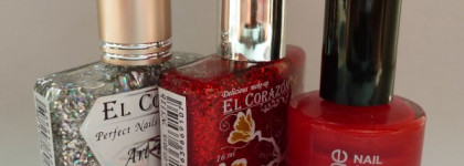 Проба трехцветного маникюра