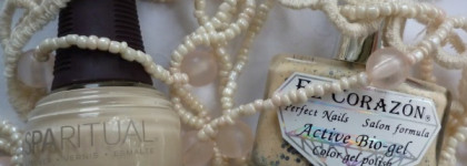 Маникюр цвета слоновой кости