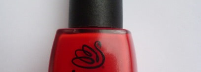 Чистый красный INM Out the Door nail lacque #112 The flaring red
