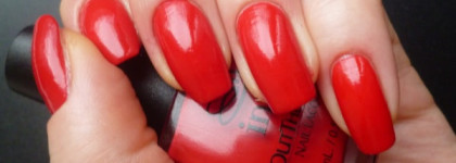 Чистый красный INM Out the Door nail lacque #112 The flaring red