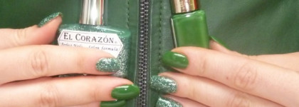 El Corazon Active Bio-Gel Fenechka #423/136 & L'oreal Color Riche #612 Green Couture