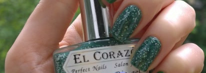 El Corazon Active Bio-Gel Fenechka #423/136 & L'oreal Color Riche #612 Green Couture