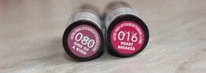 Имеют место быть... Rimmel lasting finish lipstick  016 Heart Breaker и 080 One of а kind