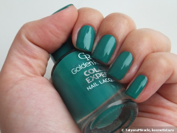 Маникюр в бирюзовых тонах с Color Club #899 Untamed Luxury & Golden Rose Color Expert #55