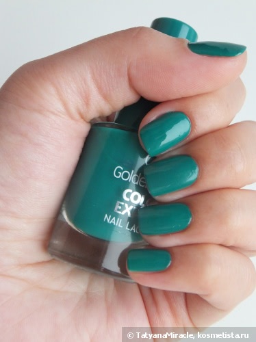 Маникюр в бирюзовых тонах с Color Club #899 Untamed Luxury & Golden Rose Color Expert #55