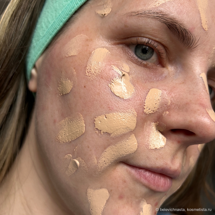 Оттенок в сравнении с моей кожей не совсем подходящий.