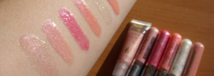 Блески Seventeeen в моей косметичке (свотчи на руке)