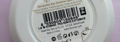 Драгоценные камушки от Flormar. Terracotta Eye Shadows Quartet #84