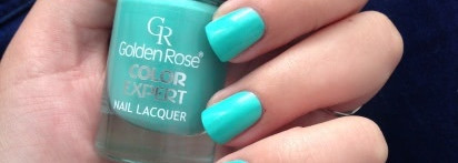 Модный цвет Tiffany вместе с лаком Golden Rose Color Expert #67