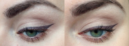 Отличная альтернатива коричневым стрелкам. Inglot eyeliner gel #89