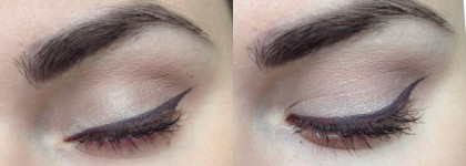 Отличная альтернатива коричневым стрелкам. Inglot eyeliner gel #89