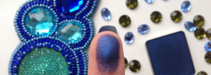 Синие тени для зеленых глаз? Inglot eyeshadows 428